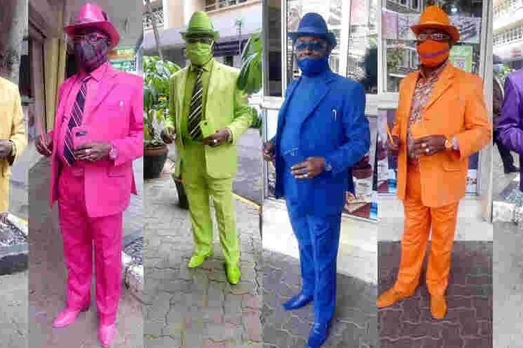 Meet a Kenyan Man Who Owns 160 Brightly Colored Suits, 300 Caps and 200 Pairs of Shoes