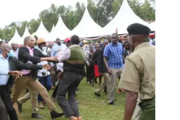 Drama as Man Tries to Attack Deputy President William Ruto in Murang'a 