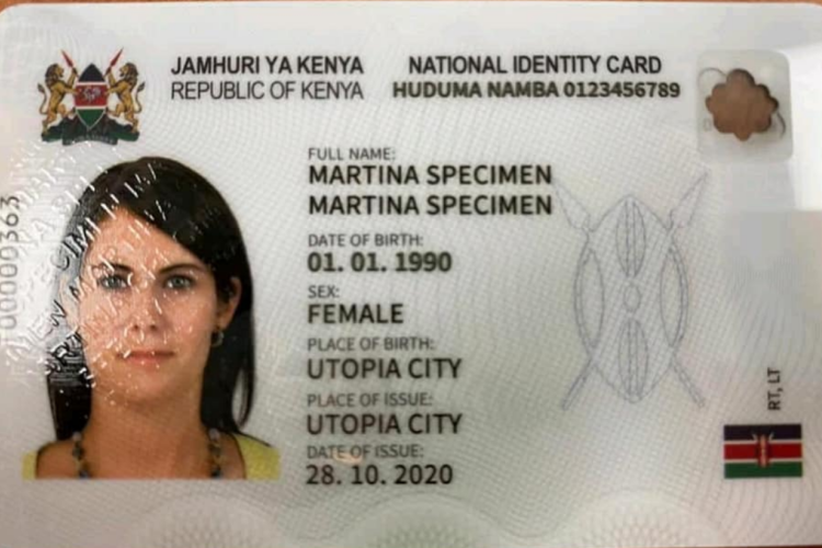 Gov't Releases Sample of Huduma Namba Card But Kenyans are Not Happy 