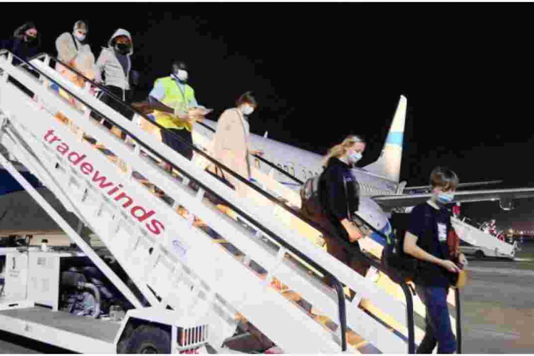 Ray of Hope as Chartered Plane Carrying 175 Foreign Tourists Lands in Kenya 