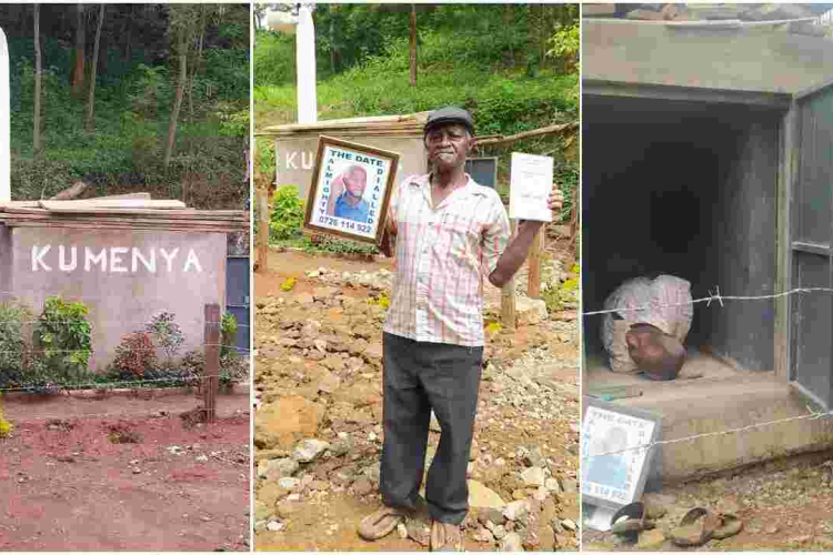 Elderly Kenyan Man Builds His Own Grave, Writes Eulogy in Readiness for His Death