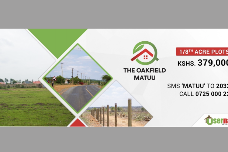 Affordable and Value-Added Plots for Sale at The Oakfield in Matuu