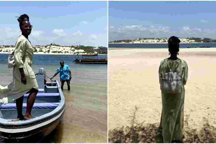 Hollywood Star Lupita Nyong’o Vacationing in Lamu 