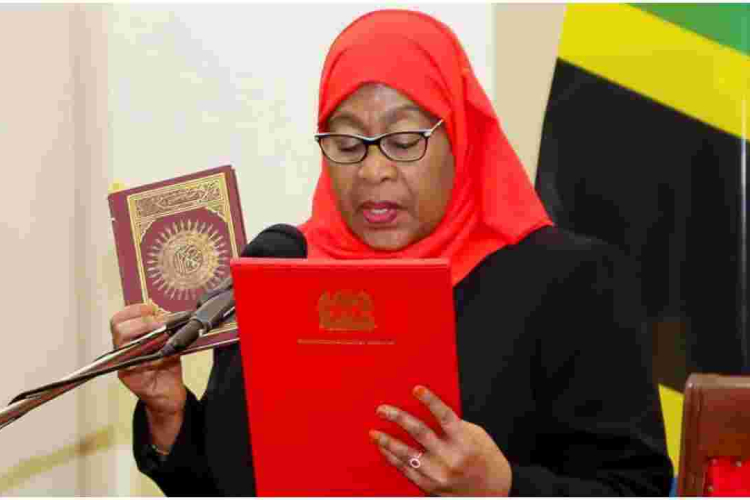 Samia Suluhu Sworn-in as Tanzania's First Female President 