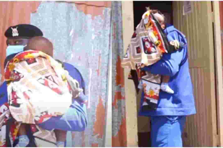 Policeman Praised for Babysitting for Teen Mother Sitting for KCPE Exam 
