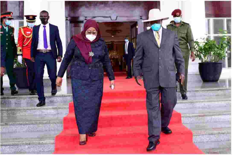 Tanzania’s New President Samia Suluhu Visits Uganda in Her Maiden Foreign Trip