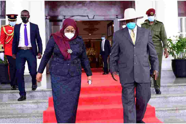 Tanzania President Samia Suluhu Breaks Tradition, Wears Facemask in Public for the First Time