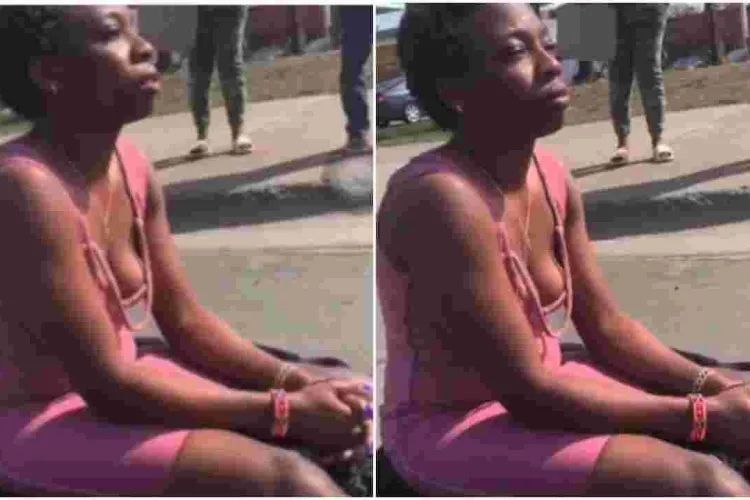 Drama as Protesting Kenyan-Born Woman Blocks a Road in Brooklyn Center, Minnesota