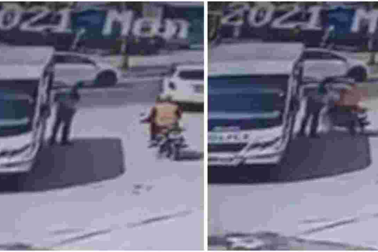 Motorcyclist Captured on CCTV Snatching Phone from a Traffic Police Officer in Nairobi [VIDEO]