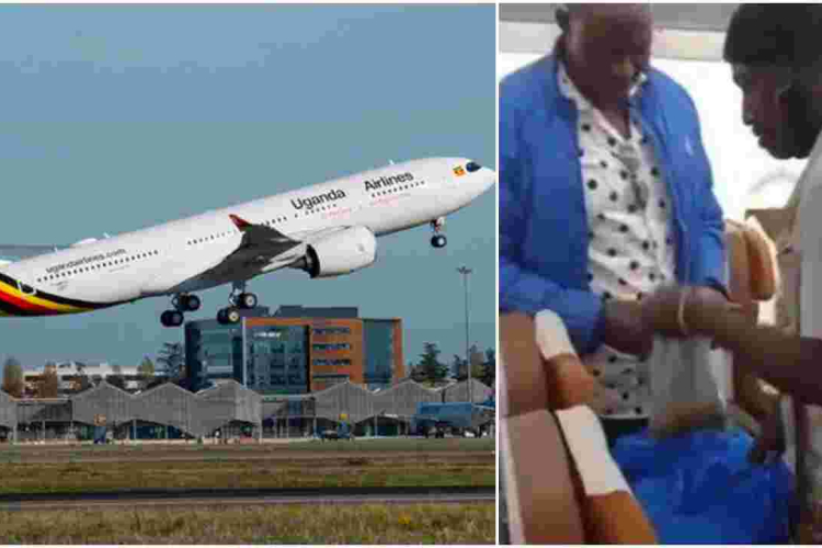 Uganda Airlines Crew Suspended for Allowing Man to Hawk Grasshoppers in a Flight 