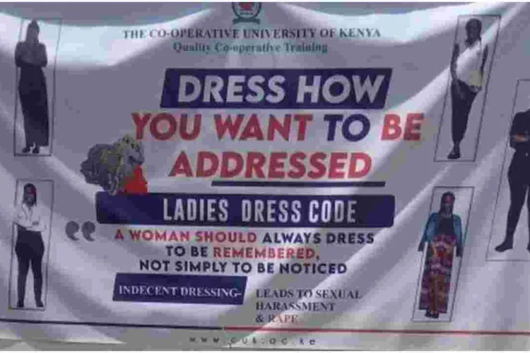 Co-operative University Apologizes After Banner Linking Rape to Indecent Dressing Causes Uproar 