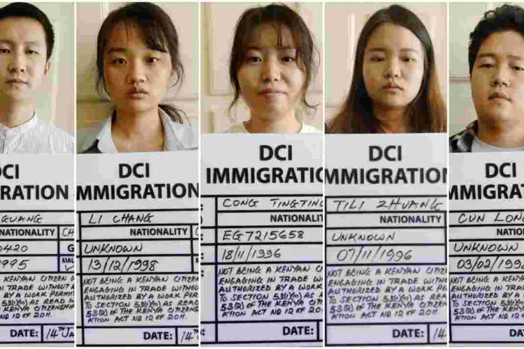 Six Chinese Nationals Arrested for Working in Kenya Without Permits