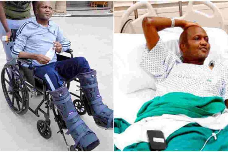 MP Moses Kuria Starts Walking Again After 4 Months in the Hospital, 10 Surgeries 