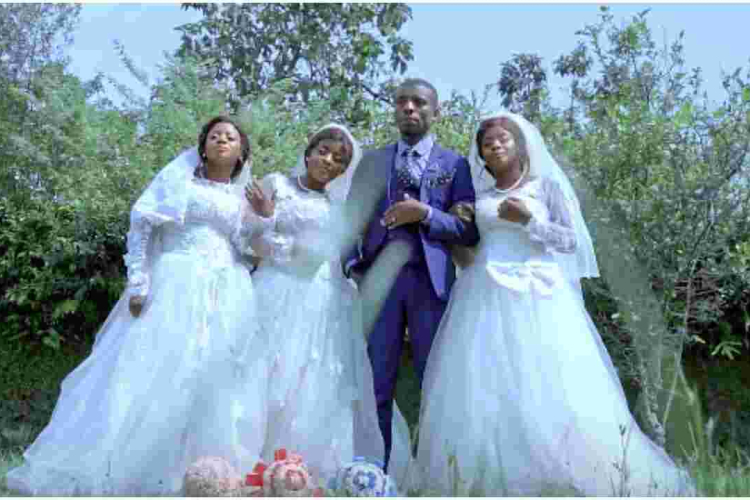 Man Marries Triplets in a Colorful Ceremony After Unknowingly Dating All of Them 