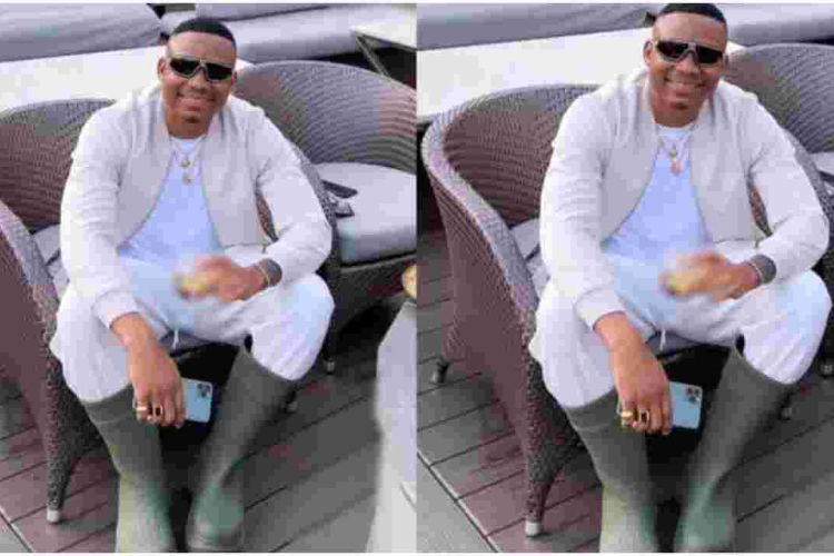 Kenyan Singer Otile Brown Flaunts New Sh80,000 Crocs Boots