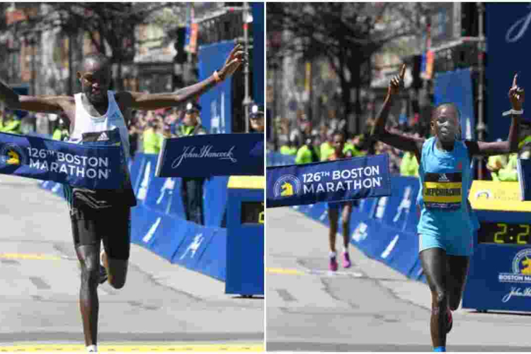 Kenya’s Evans Chebet and Peres Jepchirchir Win 126th Boston Marathon