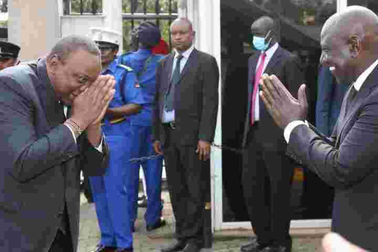 President Uhuru Avoids a Handshake with Ruto at Parliament 
