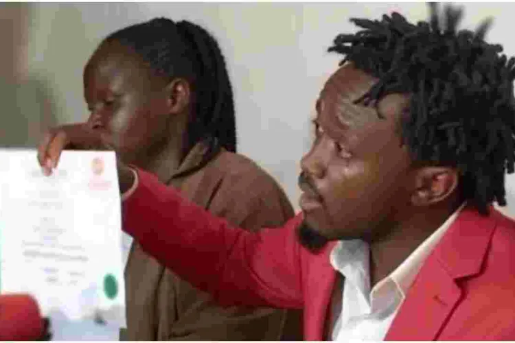 Singer Bahati Breaks Down in Tears After Jubilee Recalls His Nomination Certificate 