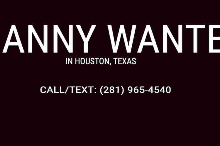 Live-in Nanny Wanted in Houston, Texas