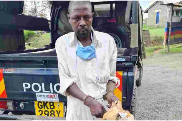 Man Caught Hawking Suspected Dog Meat in a Hot Pot in Nyandarua