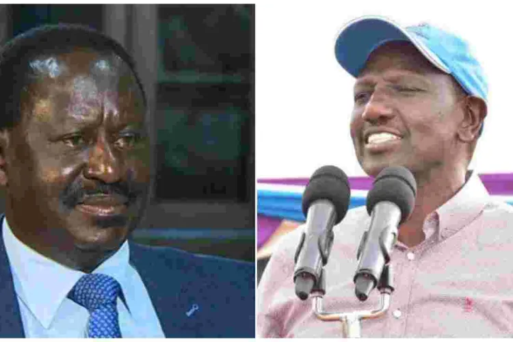 Ruto Challenges Raila to Make Public His Academic Credentials 