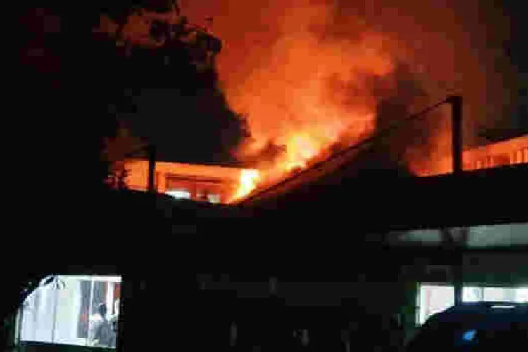 Dawn Inferno Destroys Property at KBC Headquarters