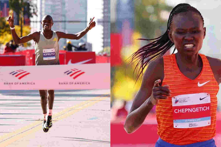 Kenyans Ruth Chepngetich and Benson Kipruto Win 2022 Chicago Marathon
