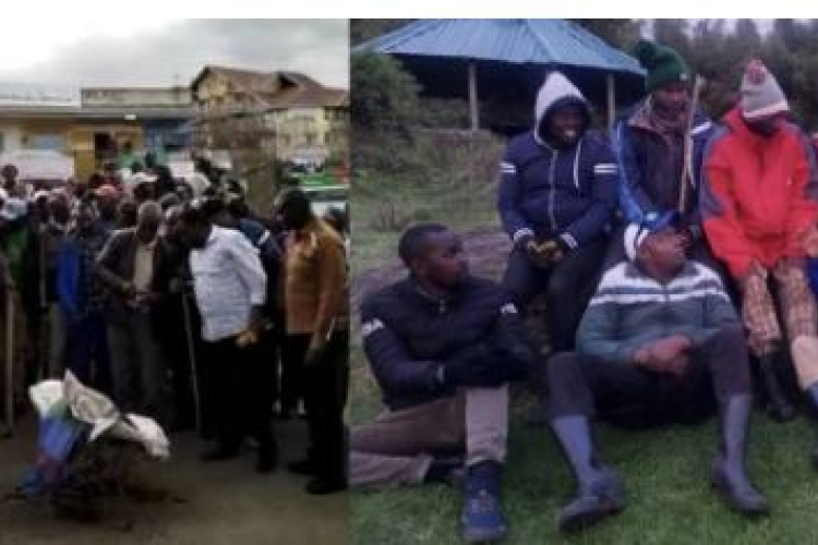 Kikuyu Traditionalists Destroy Alleged LGBTQ Flag Hoisted Atop Mt Kenya in 2019