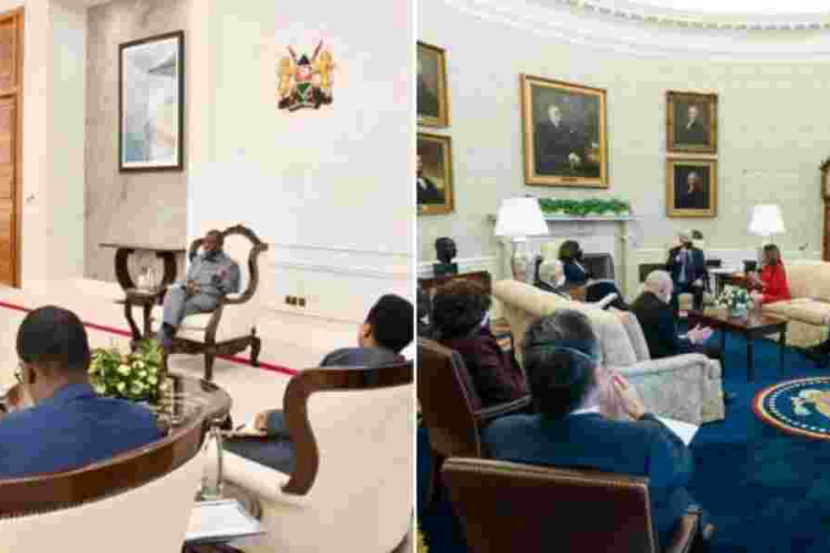 Ruto's New State House Décor vs. Biden's Oval Office Aesthetics