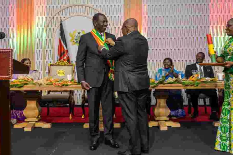President William Ruto Receives Ghana's Highest Honor