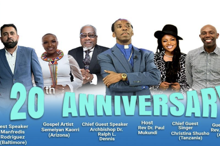 Faith & Grace Worship Center 20th Anniversary Celebration feat. Tanzanian Gospel Artist Christina Shusho: June 28-30, 2024 in Baltimore, MD