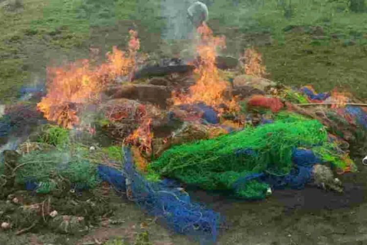 Kenyan Authorities Destroy Sh 4 Million Illegal Fishing Nets in Homa Bay Crackdown