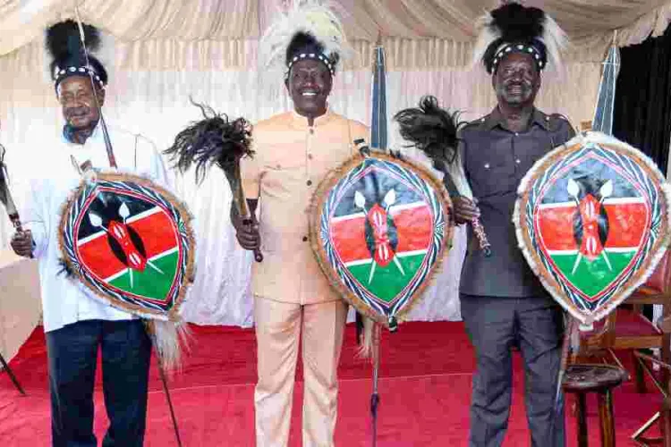 Ruto, Museveni Honored as Luo elders in Siaya Cultural Event