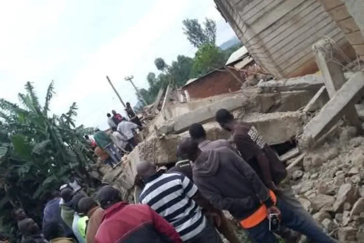 Four-Story Building Collapses in Kisii, Rescue Operations Underway