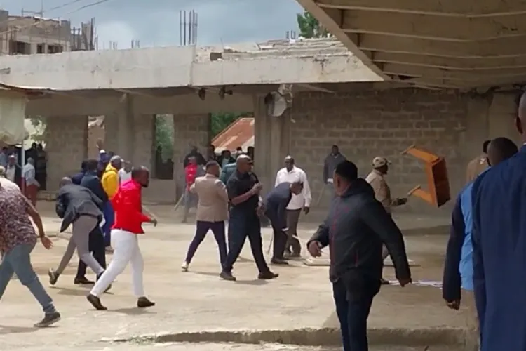 Mob Demands Money and Sets Motorbike Ablaze During Gachagua's Church Visit in Nairobi