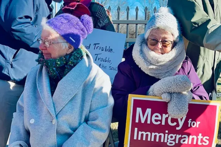 Catholics Protest US Immigration Policies Outside Wyatt Detention Center