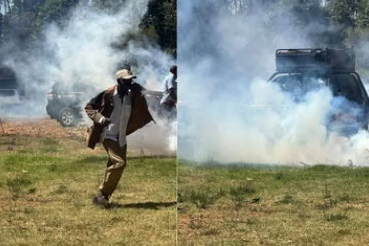 Tear Gas Fired at Worshippers During Gachagua’s Church Visit
