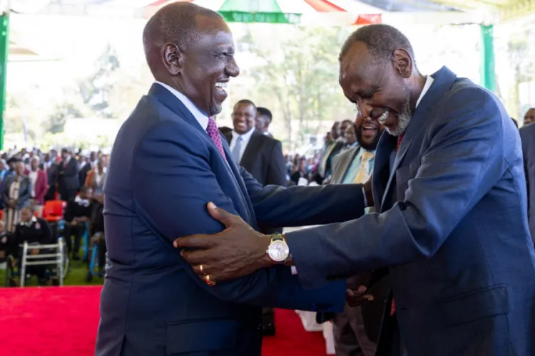 President Ruto Meets Muhoho Kenyatta at State House