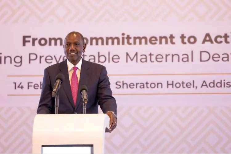 William Ruto Calls for Urgent Action to End Preventable Maternal Deaths
