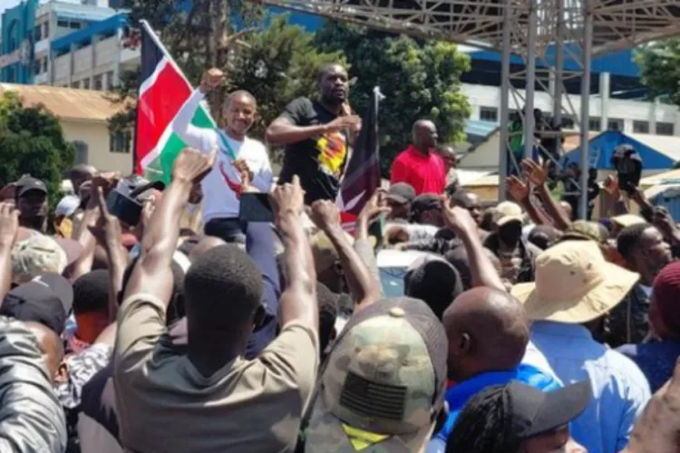 Sifuna Urges Calm After Teargas Hits Linda Mwananchi Rally in Kakamega