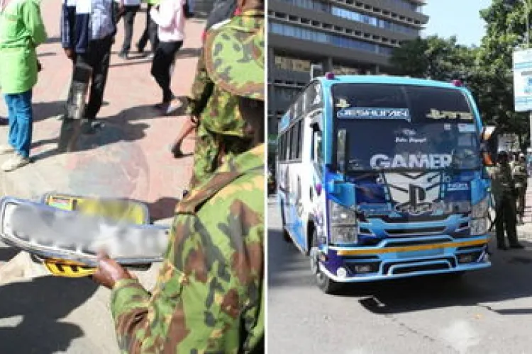 Police Tow Matatus, Remove Plates as CBD Protests Snarl Traffic