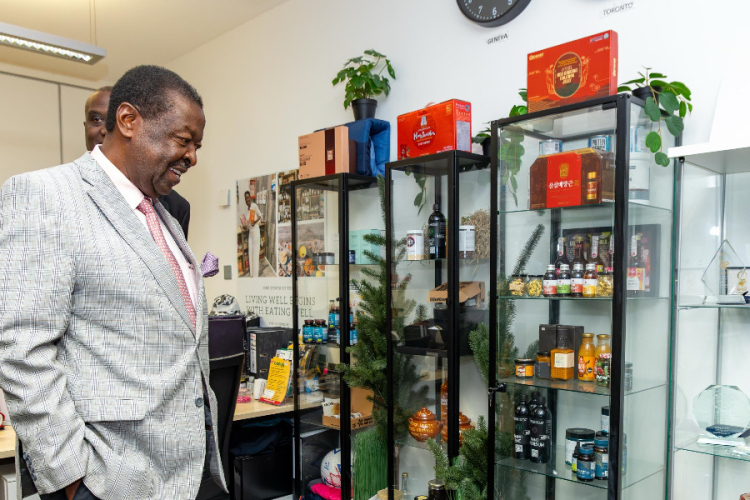 Mudavadi Tours Diaspora-led Food Innovation Centre in the UK