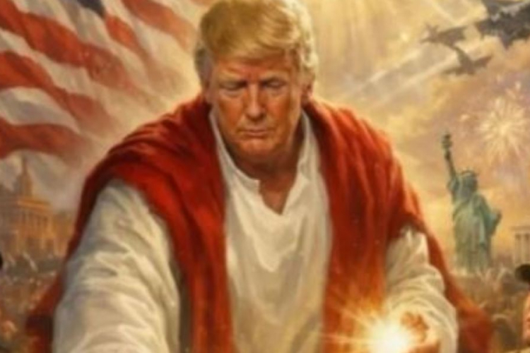 President Trump Deletes AI Image Portraying Him as Jesus After Backlash