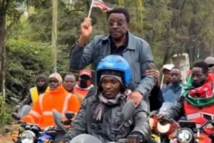 Orengo Rides Through Nairobi with Kenyan Flag as Gen Z Protest Anniversary Draws Crowds
