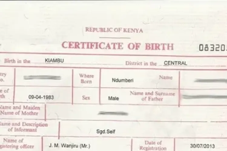 Huduma Kenya Explains Why Birth Certificates Must Be Processed in County of Birth