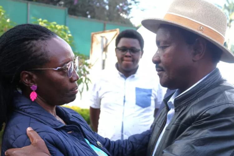 Kalonzo Musyoka Condoles With Martha Karua Over Father’s Death