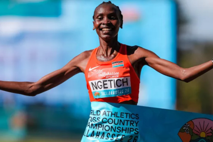 Agnes Ng’etich Breaks World Record as Kenya Claims Half Marathon Gold and Silver