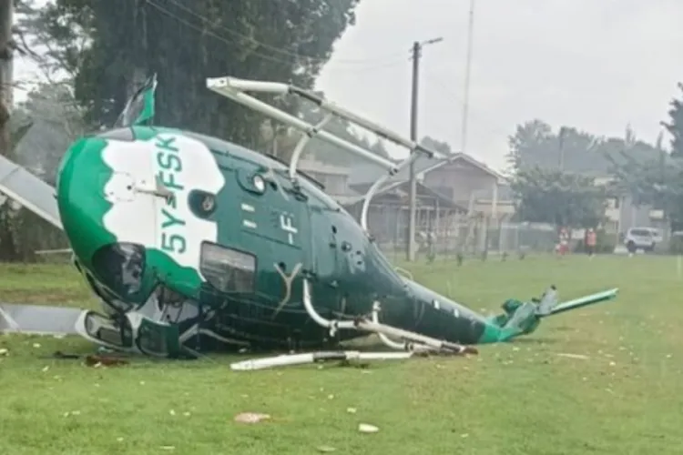 Government Helicopter Carrying PS Festus Ng’eno Crash-Lands in Kericho