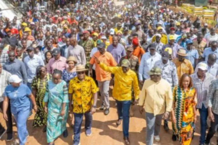 Ruto Uses Trans Nzoia Development Tour to Rally Support Against Natembeya