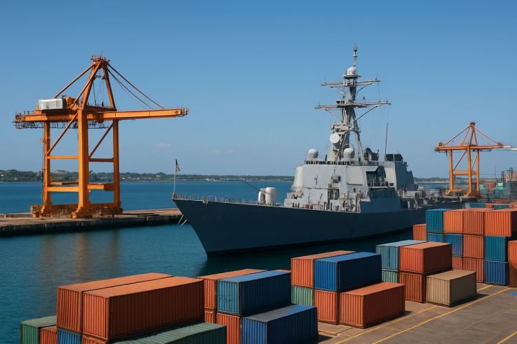 US Missile Destroyer Docks in Mombasa Amid Rising Red Sea Threats